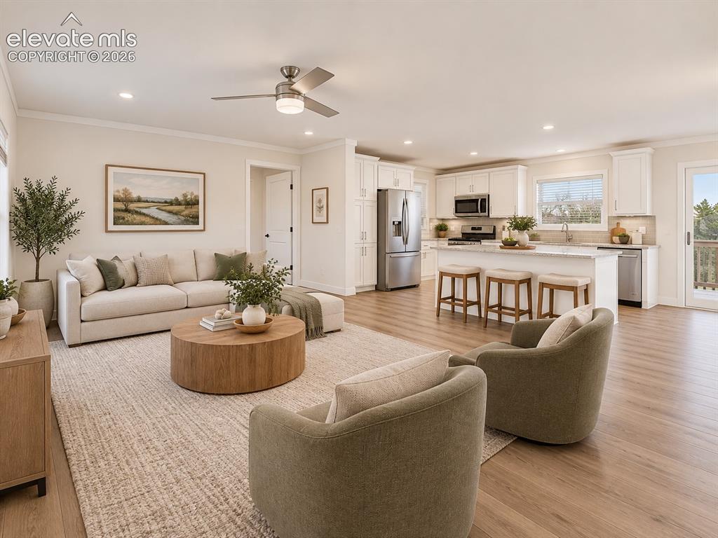 Image 19 of 47: Open-Concept Living Area – Spacious main living area flows directly into th