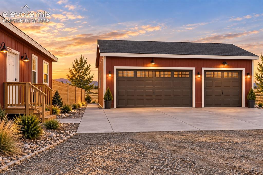 Image 45 of 47: Exterior – Final exterior angle showcases the porch from Laundry, detached