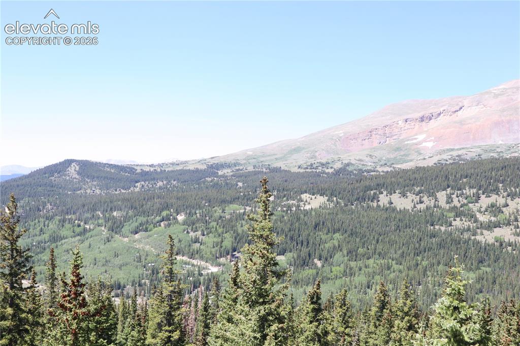 Image 19 of 26: view from Hoosier Pass of the Switchbacks of Roberts Road.