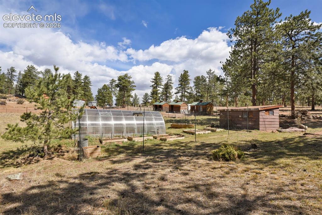 Image 35 of 46: Greenhouse, storage shed, chicken coop/outbuildings