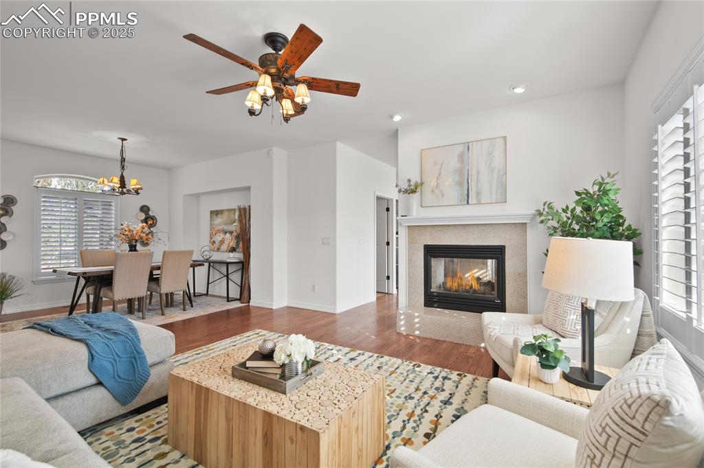 Image 17 of 50: Spacious living on the main level. 9ft ceilings. New interior paint! 