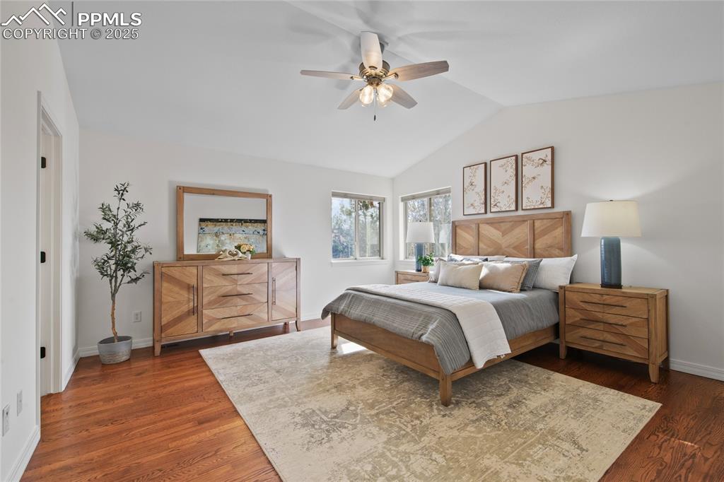 Image 24 of 50: Large Primary Bedroom with adjoining primary 5 piece bathroom