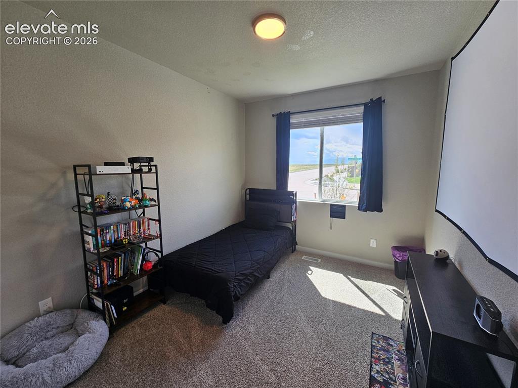 Image 6 of 35: Wall-to-wall carpeting with a neutral finish
