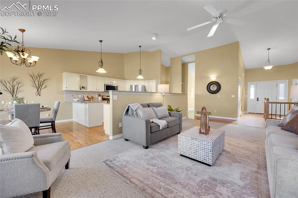 Image 3 of 44: Vaulted Ceilings-Open Concept