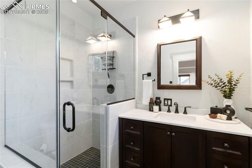 Image 18 of 49: Newly renovated master bathroom