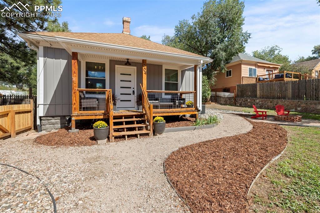 Caption: Front of Structure