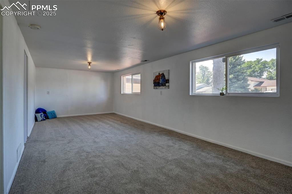 Image 19 of 29: Lower level Family Room has also been used as a large Primary Bedroom