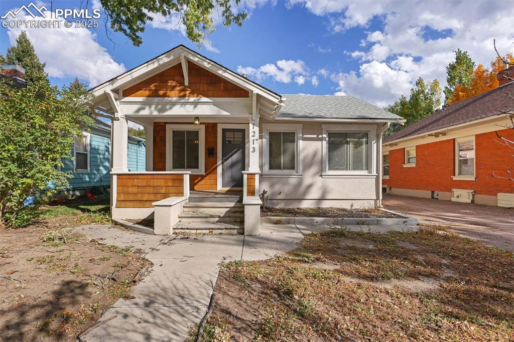 Caption: Front of Structure