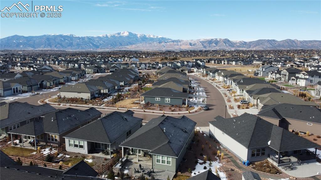 Image 5 of 46: View of Pikes Peak from Deck
