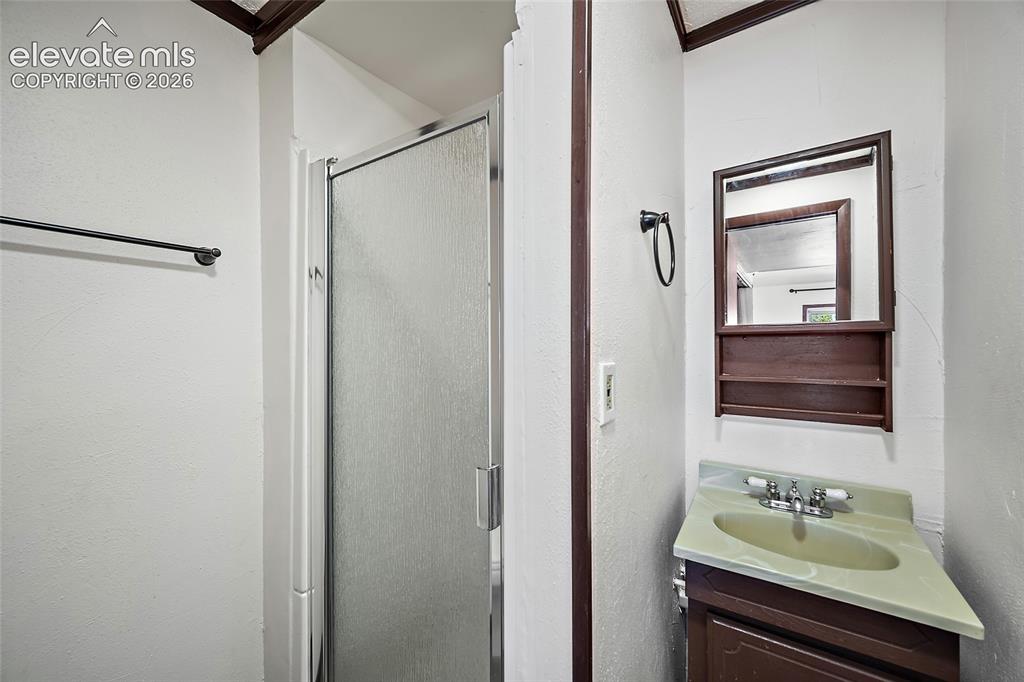 Image 21 of 37: Lower level bathroom.
