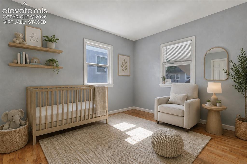 Image 18 of 39: Virtually Staged - Wood flooring, 6 panel doors