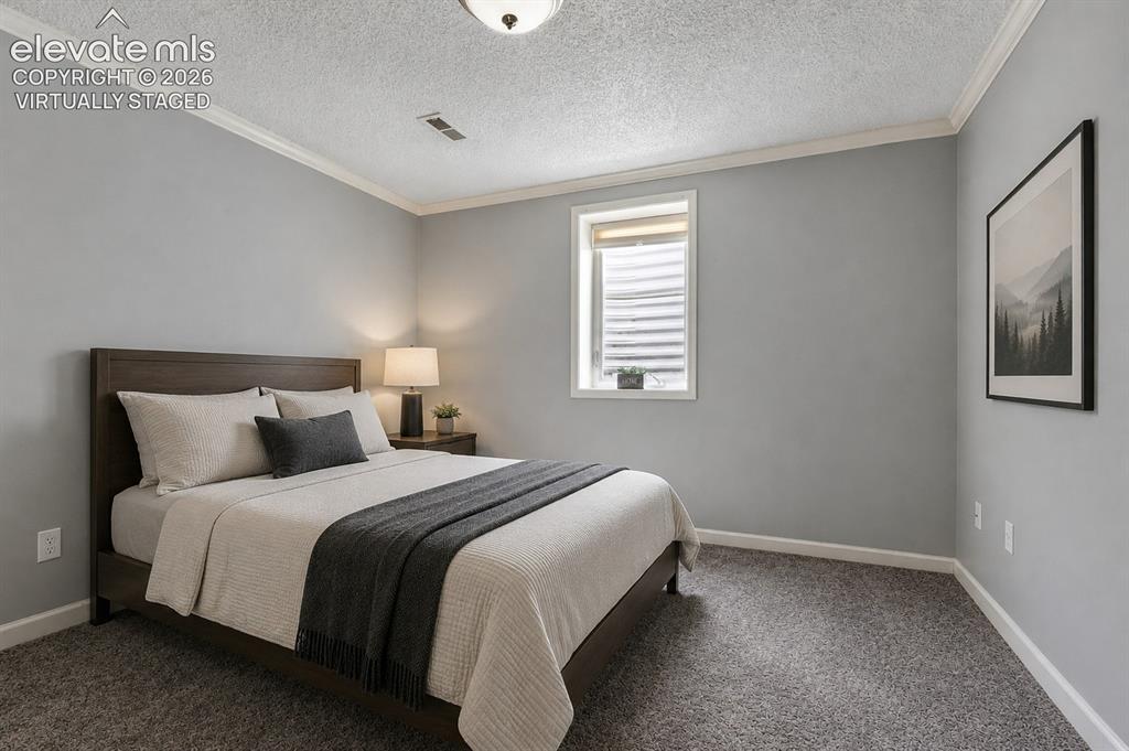 Image 28 of 39: Virtually Staged - New carpet, 6 panel doors, built-in closet system