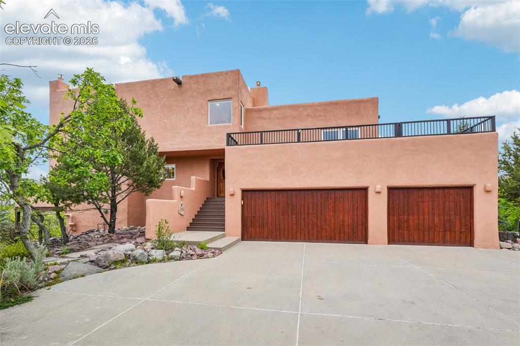 Image 1 of 50: Front of this stunning southwestern contemporary home