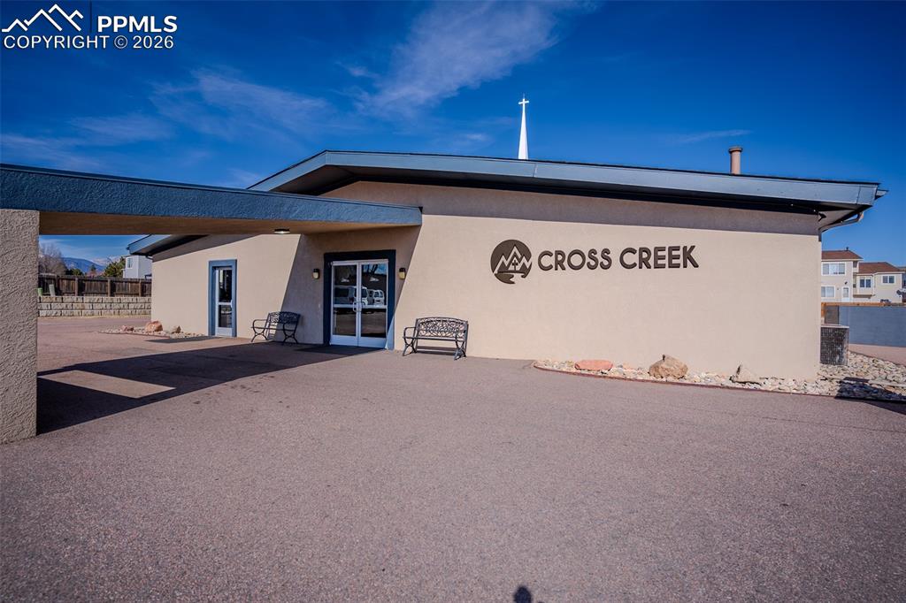 Caption: Front of Structure