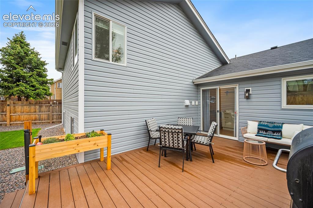 Image 43 of 50: Deck and siding were recently updated