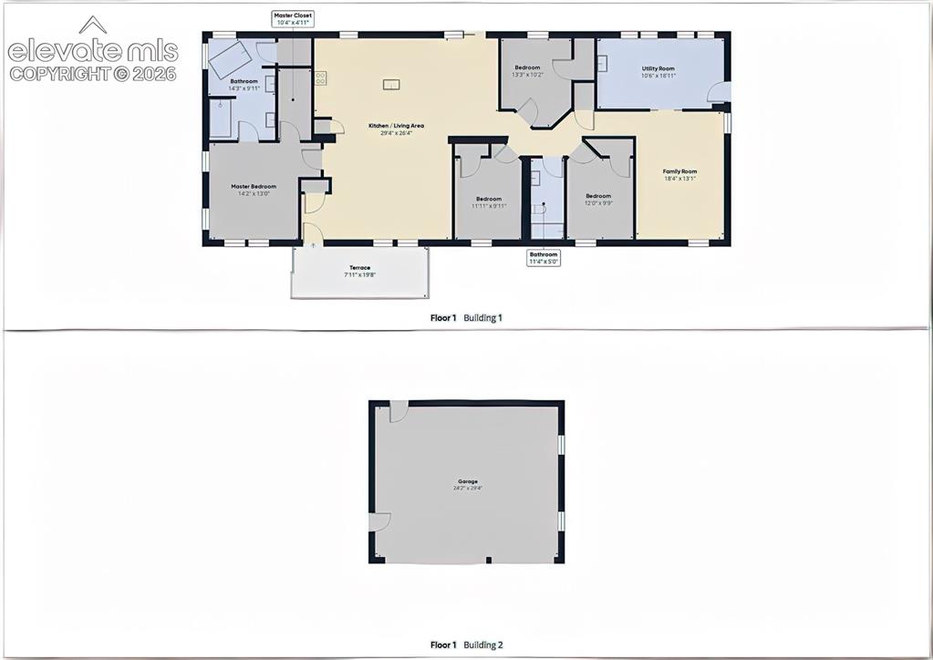 Image 32 of 34: Complete Property Floor Plan – Full floor plan provides an at-a-glance view