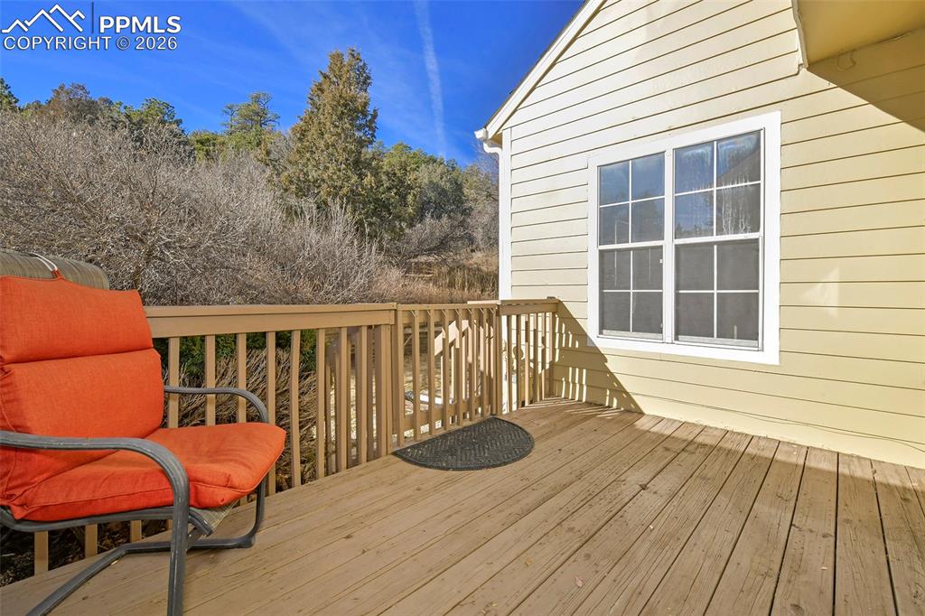 Image 5 of 32: Rear Deck And View Of Open Space Behind Propery (Picture Taken In The Winte