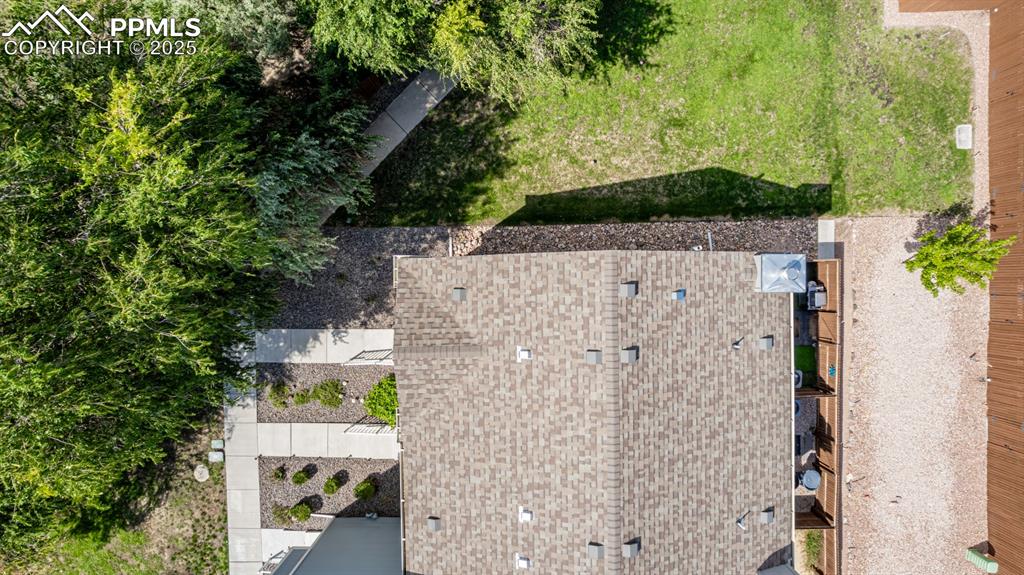 Image 40 of 47: Aerial view of property and surrounding area