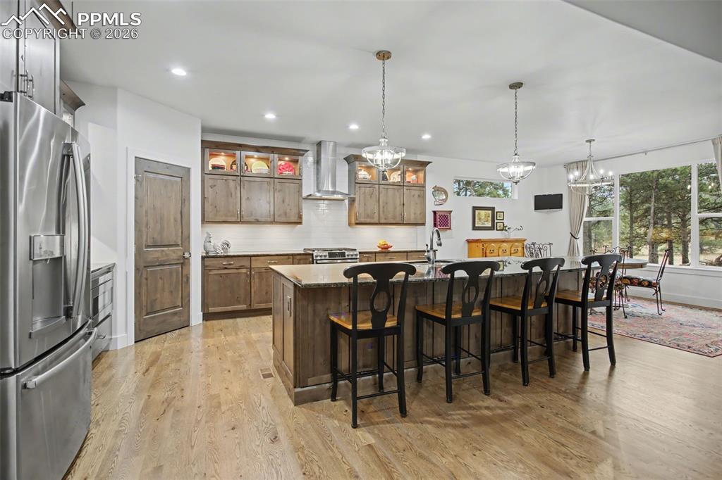 Image 8 of 41: Custom kitchen ready for the chef in the family
