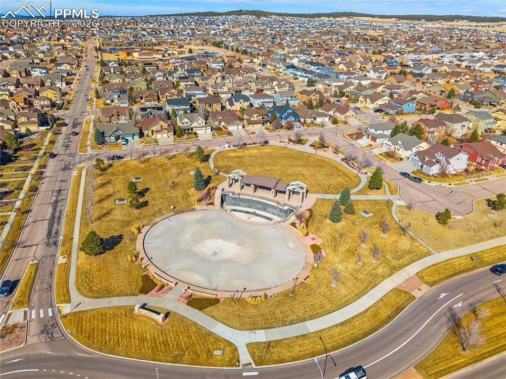 Image 44 of 48: Wolf Ranch features beautiful community parks that feature entertainment an