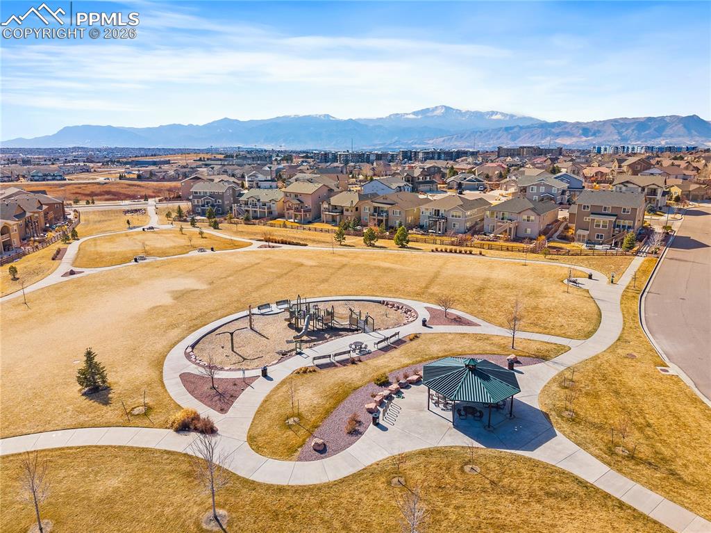 Image 45 of 48: Community park with playground and gazebo.  