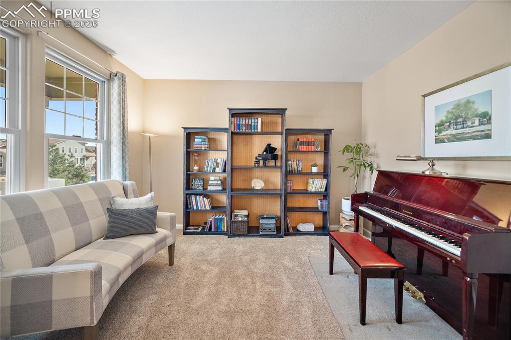 Image 5 of 48: Office, study or library. Currently being used as a music room. 