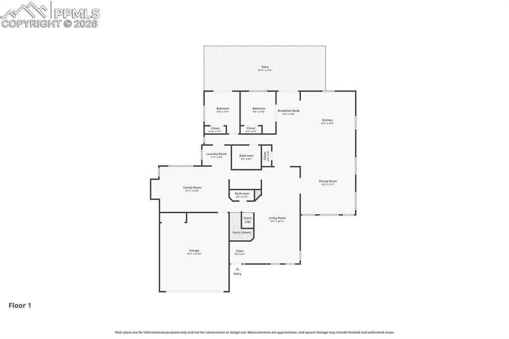 Image 48 of 50: Main level floor plan/ room layout