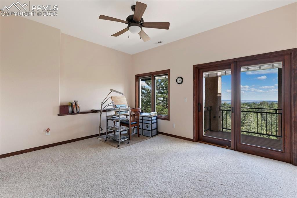 Image 36 of 43: bedroom shares a Jack-N-Jill bath