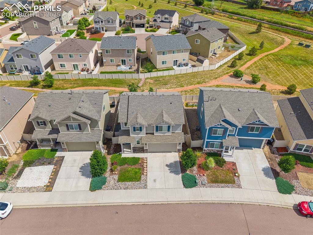 Image 44 of 50: Aerial view of residential area