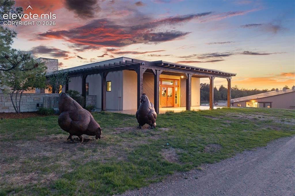 Image 33 of 46: Originally the stallion barn, the Game Barn now operates as an expansive re