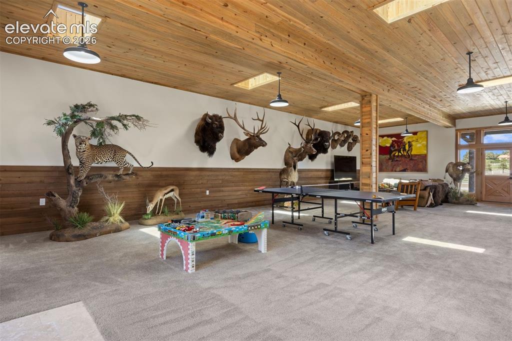 Image 34 of 46: The Game Barn offers 1,788 square feet with plenty of space for a large med