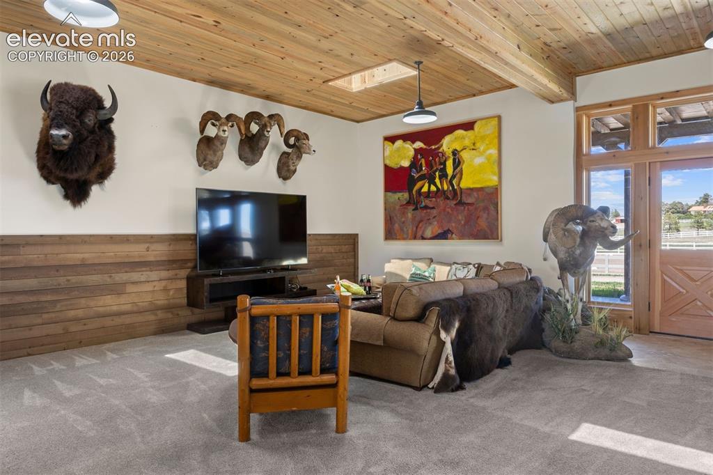 Image 35 of 46: The Game Barn offers 1,788 square feet of space, with a private office.