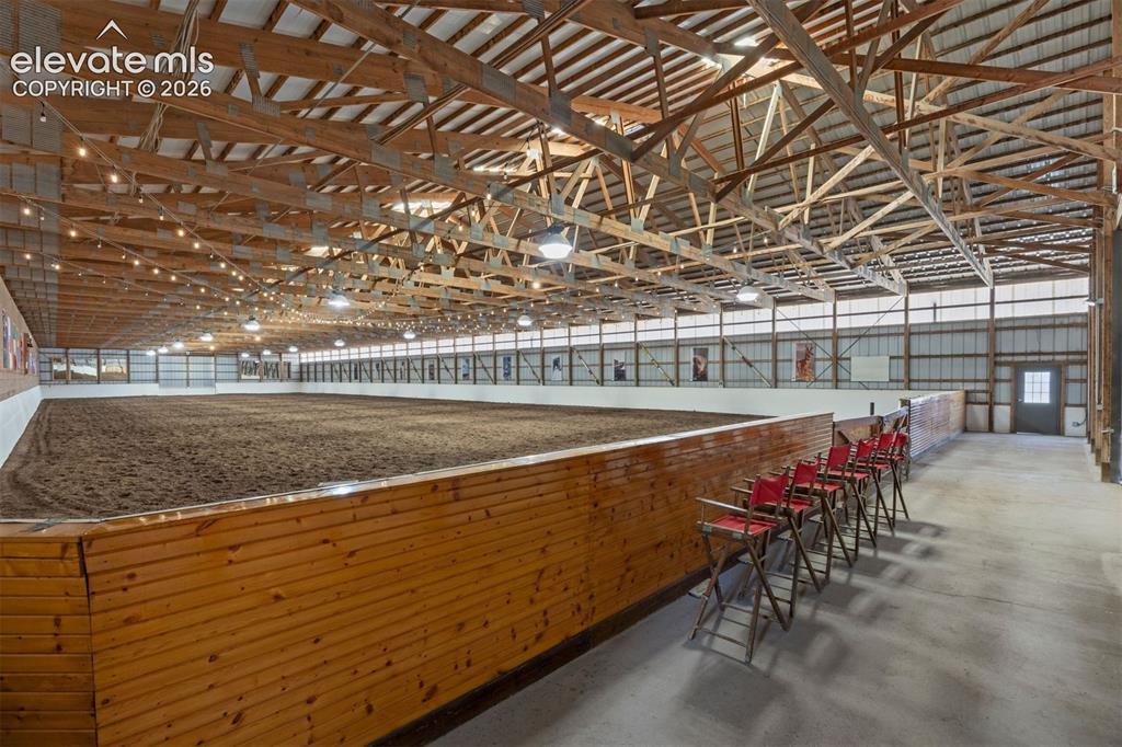 Image 8 of 46: An exceptional 200-foot by 70-foot fully enclosed arena with all-organic fo