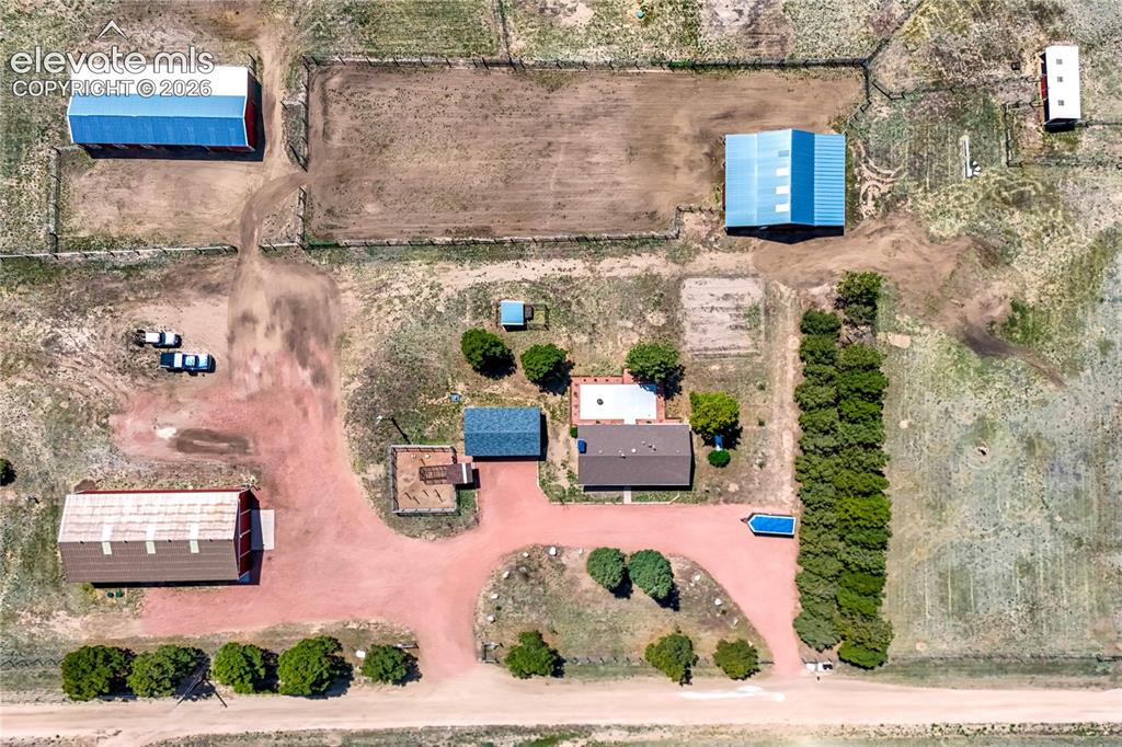 Image 14 of 50: Direct overhead, top of photo is WEST orientation