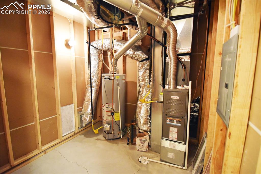 Image 29 of 29: Mechanical room with storage space!