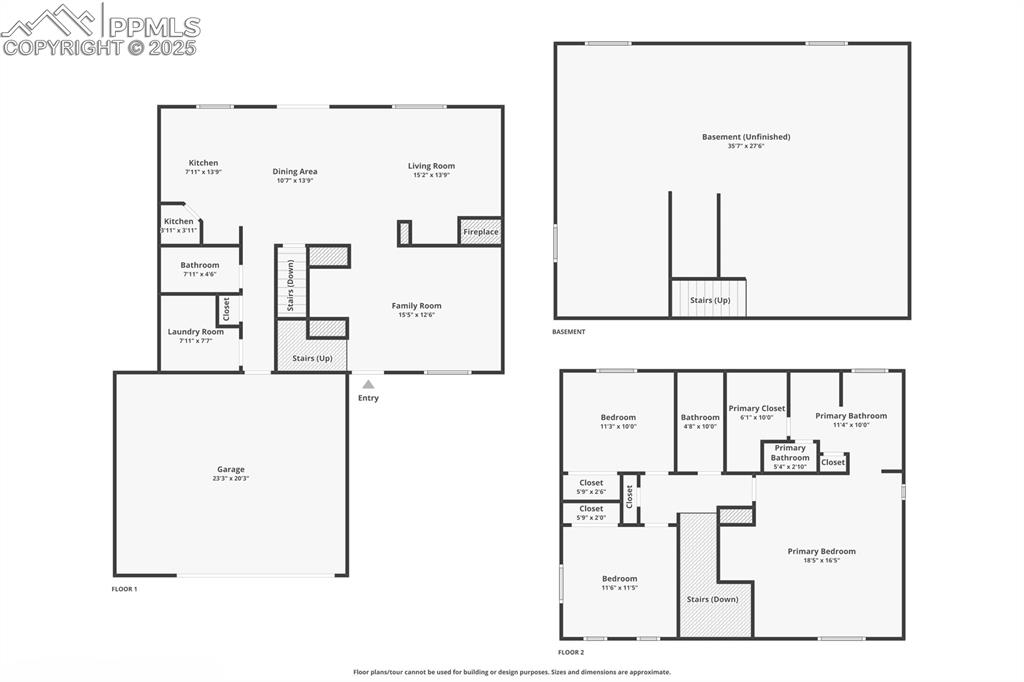 Image 33 of 33: View of floor plan / room layout
