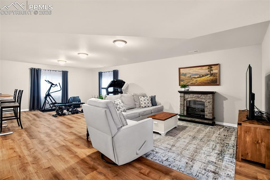 Image 29 of 40: Basement Family Room