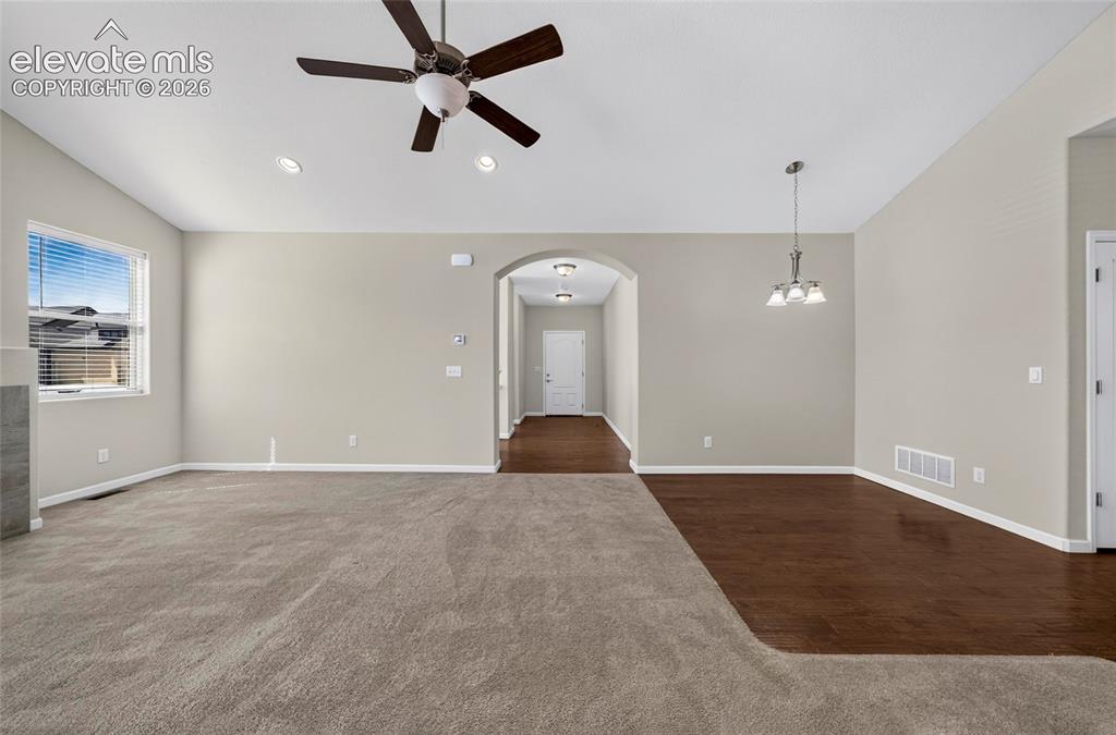 Image 40 of 43: Open concept living area great for entertainment.