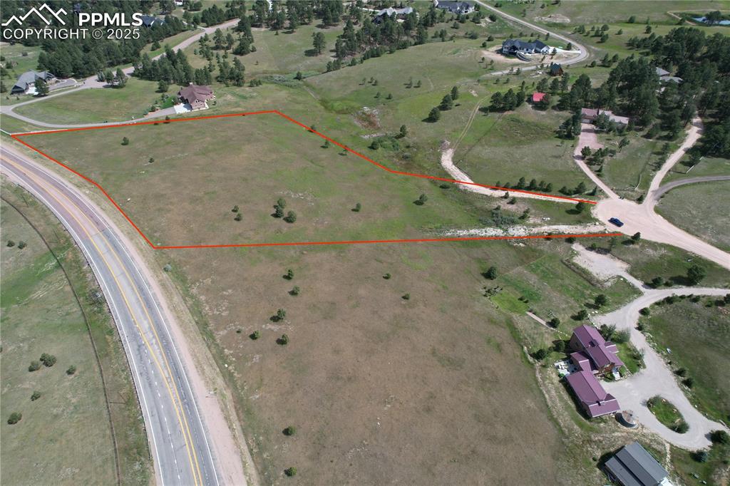 Image 4 of 29: Aerial view of Property Lines are approximate and not a survey populated ar