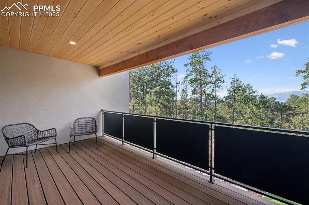 Image 29 of 50: Star gazing deck off Sky loung looking at Pikes Peak and AFA