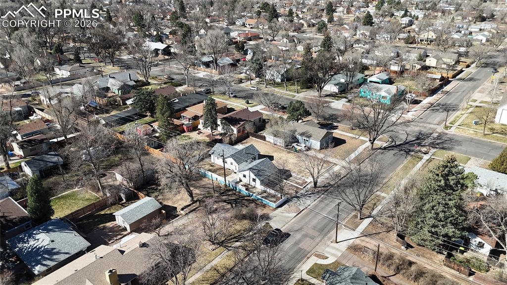 Image 34 of 34: Aerial view of residential area