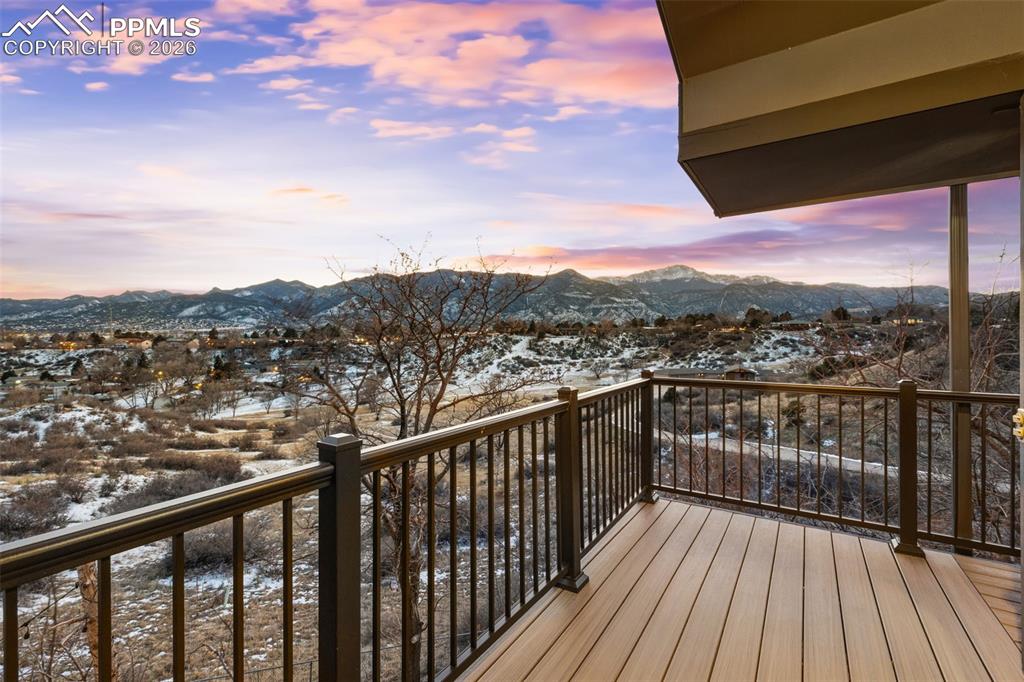 Image 39 of 46: Patio of living room, perfect views of the Incline. 