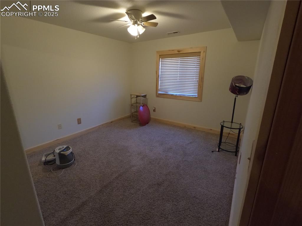 Image 19 of 23: Unfurnished bedroom featuring carpet flooring and ceiling fan