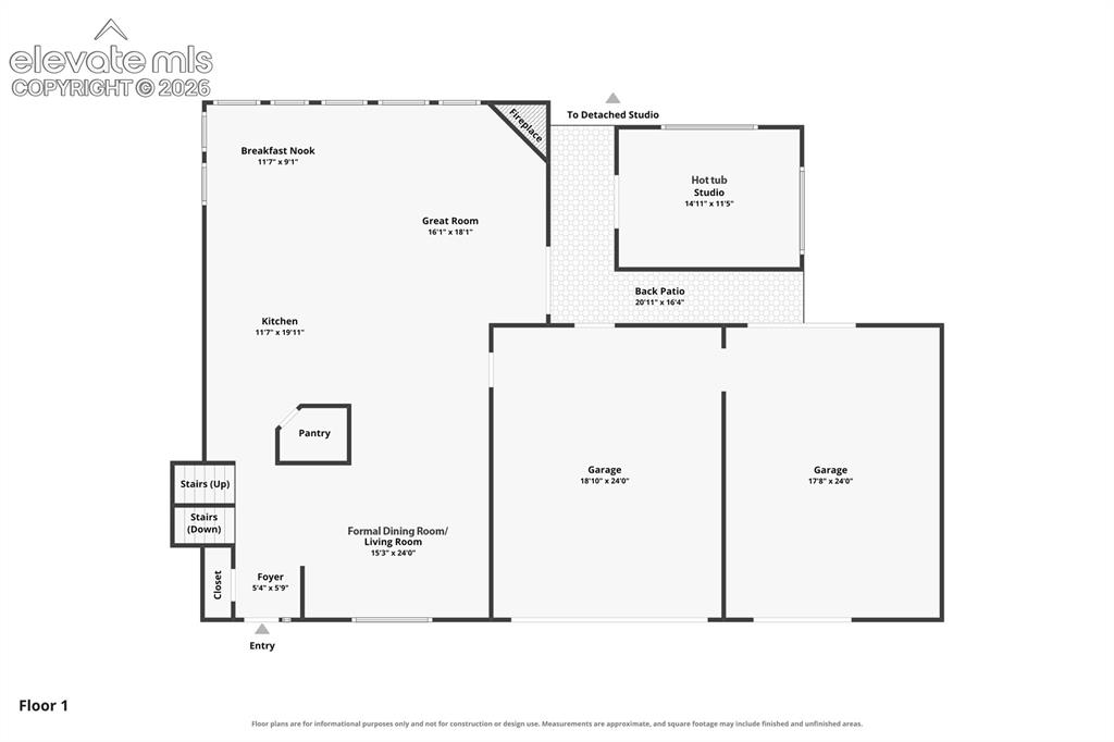 Image 47 of 50: Main Level floor plan