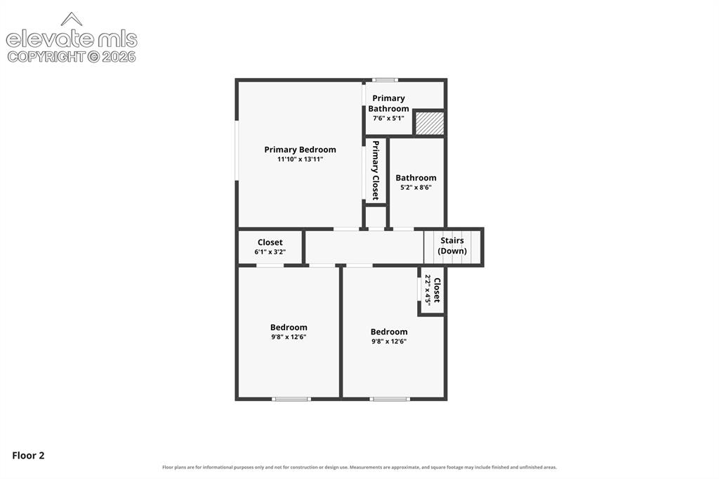 Image 48 of 50: Upper level floor plan