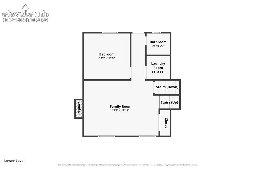 Image 49 of 50: Lower level floor plan