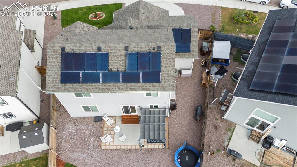 Image 42 of 45: Aerial view of property and surrounding area