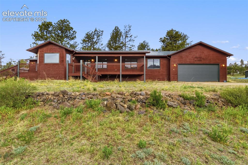 Image 1 of 29: Mountain ranch retreat on 2.32 acres in Florissant with expansive covered d