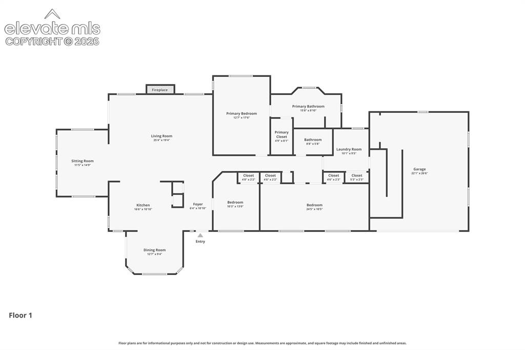 Image 29 of 29: Floor plan showcasing the functional single level layout, spacious living a