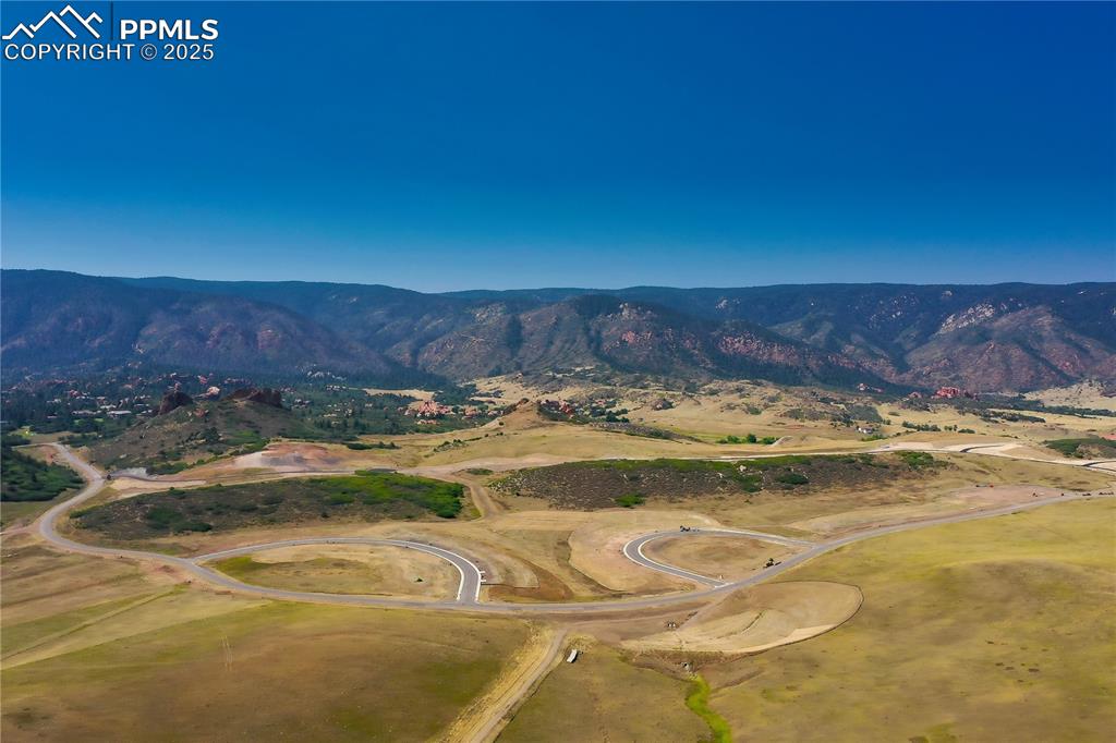 Caption: Mountain view